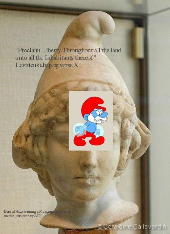 Bust of Attis+smurf+caption GG+quotes